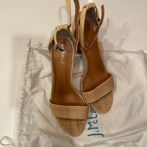 J. McLaughlin rafia Heels with bag